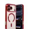 Apple İphone 17 Pro Max Kross Magneticsafe Kapak - Kırmızı