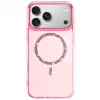 Apple İphone 17 Pro Max Live Diamond Magsafe Kapak - Pembe