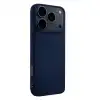 Apple İphone 17 Pro Max Nano İçi Kadife Silikon - Lacivert