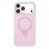 Apple İphone 17 Pro Max Regal Magsafe Standlı Kapak - Açık Pembe