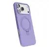 Apple İphone 17 Pro Max Regal Magsafe Standlı Kapak - Lila