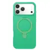Apple İphone 17 Pro Max Regal Magsafe Standlı Kapak - Yeşil