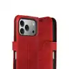 Apple İphone 17 Pro Max Trend S Plus Kapaklı Kılıf - Kırmızı