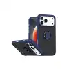 Apple İphone 17 Pro Montreal Yüzüklü Silikon Kapak - Lacivert