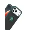 Apple İphone 17 Pro Montreal Yüzüklü Silikon Kapak - Yeşil
