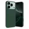 Apple İphone 17 Pro Nano İçi Kadife Silikon - Koyu Yeşil