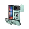 Apple İphone 17 Pro Pars Lens Yüzüklü Silikon - Yeşil