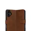 Apple İphone 17 Trend S Plus Kapaklı Kılıf - Taba
