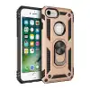 Apple İphone 7 Kılıf Sofya Yüzüklü Silikon Kapak - Gold
