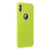 Apple İphone X Kılıf First Silikon - Parlak Sarı