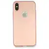 Apple İphone X Kılıf First Silikon - Rose Gold