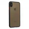 Apple İphone Xs Max Kılıf Montreal Silikon Kapak - Siyah