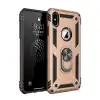 Apple İphone Xs Max Kılıf Sofya Yüzüklü Silikon Kapak - Gold