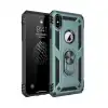 Apple İphone Xs Max Kılıf Sofya Yüzüklü Silikon Kapak - Yeşil