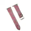 Apple Watch 38mm Creeper Desenli Kordon (saat Değildir) - Pembe
