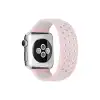 Apple Watch 42mm Ayarlı Delikli Silikon Kordon (saat Değildir) - Pembe-beyaz