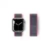 Apple Watch 42mm Hasırlı Cırtcırtlı Kordon - Pembe