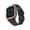 Apple Watch 42mm Kr401 Silikon Kordon (saat Değildir) - Siyah-rose