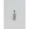Ayıcık Detaylı Göbek Piercing