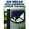 Bahçe Balkon Garaj ve Girişler İçin Güneş Enerjili Hareket Sensörlü LED Duvar Lambası