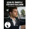 Bluetooth 5.2 Klipsli Kablosuz Kulaklık – Dijital Ekran & Titreşimli Uyarı Yeni Nesil
