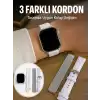 Bluetooth Görüşmeli Dokunmatik Akıllı Saat 3 Farklı Kordon Seçeneği