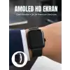 Bluetooth Görüşmeli Dokunmatik Akıllı Saat 3 Farklı Kordon Seçeneği