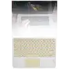 Bluetooth Touchpad Klavye 10.9 inch Kablosuz Wifi Q Klavye Slim