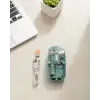 Bluetooth ve 2.4G USB Destekli Pilli Kablosuz Şeffaf Mouse