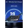 Bt62 Motosiklet Kask Kulaklığı Bluetooth Intercom 2 Intercom Bağlantılı