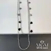 Çelik İkili Kalp Detaylı Kolye