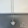 Çelik Kalp Kanat Kolye