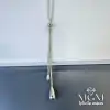 Çelik Su Damlası Asansör Kolye