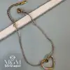 Çelik Taşsız Kalp Düğüm Bileklik