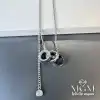 Çelik Üçlü Halka Kolye