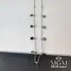 Çelik Yıldız Detaylı Kolye