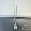 Çelik Zirkon Taşlı Kolye
