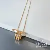 Çelik Zirkon Taşlı Kolye