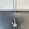 Çelik Zirkon Taşlı Kolye