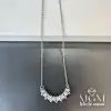 Çelik Zirkon Taşlı Kolye