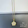 Çelik Zirkon Taşlı Kolye