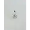 Çiçek Detaylı Göbek Piercing