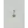 Çiçek Detaylı Göbek Piercing