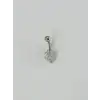 Çiçek Detaylı Göbek Piercing