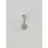 Çiçek Detaylı Göbek Piercing