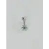 Çiçek Detaylı Göbek Piercing