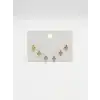Çok Renkli Minik Uçaklar Altılı Küpe