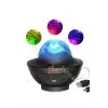 Çok Renkli Projektör Lamba Disko Topu Gece Lambası Kablosuz