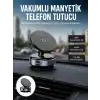 Çok Yönlü Döner Başlıklı Vakumlu Araç Telefon Standı – Sert Yollarda Stabil Kullanım Yeni Nesil