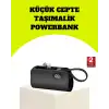Dahili Type-C Konektörlü Mini 2000mAh Powerbank
